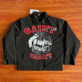 SAINT VANITY Trendy American-style Printed Collared Jacket Coat