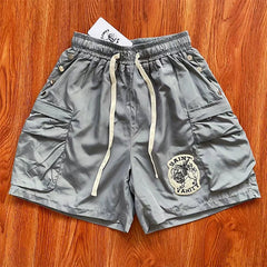 SAINT VANITY ins same style rivet casual sports shorts jacket set