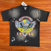 SAINT VANITY 1984 Tour of the World Eagle Earth Printed Vintage Short sleeved T-shirt