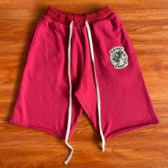 SAINT VANITY Zip Up Hoodie Zipper Embroidery Hoodie Shorts Set