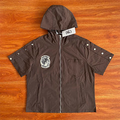 SAINT VANITY Embroidered Casual Sports Zipper Set