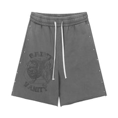 SAINT VANITY Washed Water Drilling Shorts, Five-Piece Set