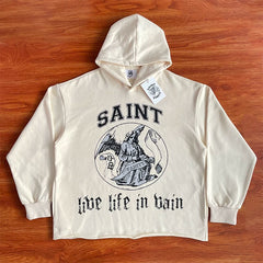 SAINT VANITY American-style casual hooded loose-fitting hoodie
