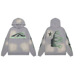 Hellstar Abstract Figure Graphic Hoodie