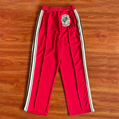 SAINT VANITY Embroidered Stripe Sports Style Casual Zipper Jacket Pants Set