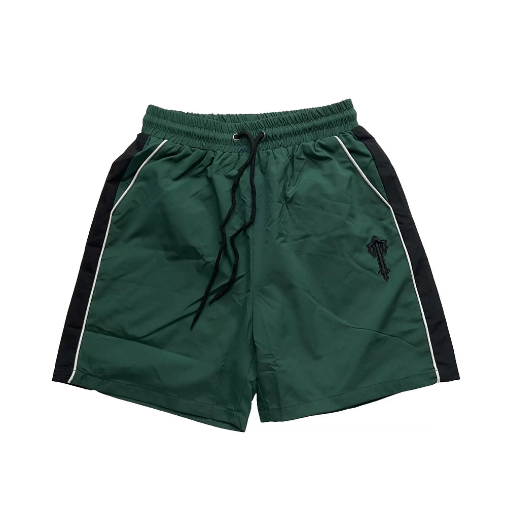 American High Street Trapstar Summer 3D Embroidery Casual Loose Color blocked Trendy Shorts Sport Couple Same Style