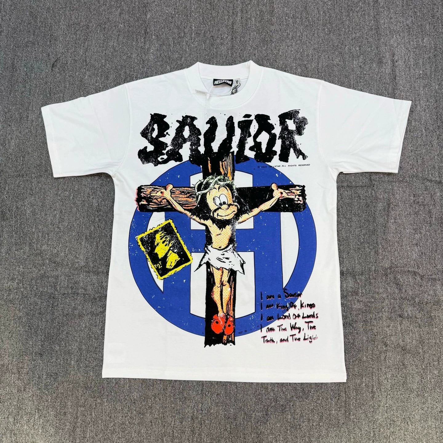 SAINT VANITY Hellstar Creative Style Cartoon Cross-Style T-Shirt