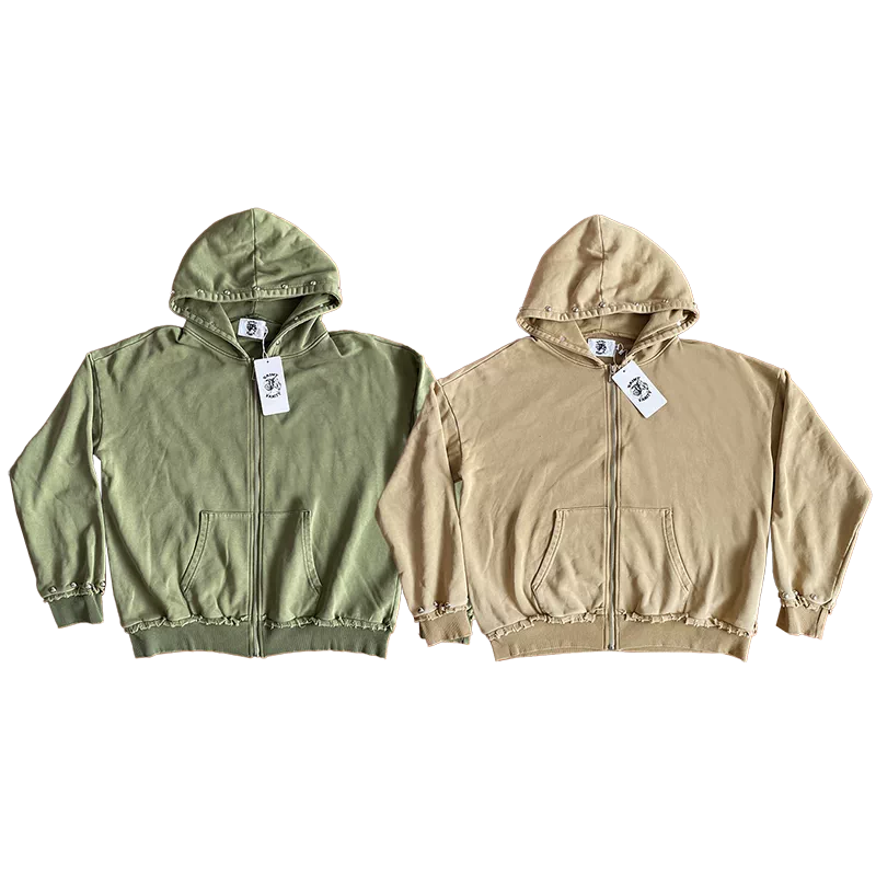 SAINT VANITY ins same style rivet hooded sweatshirt