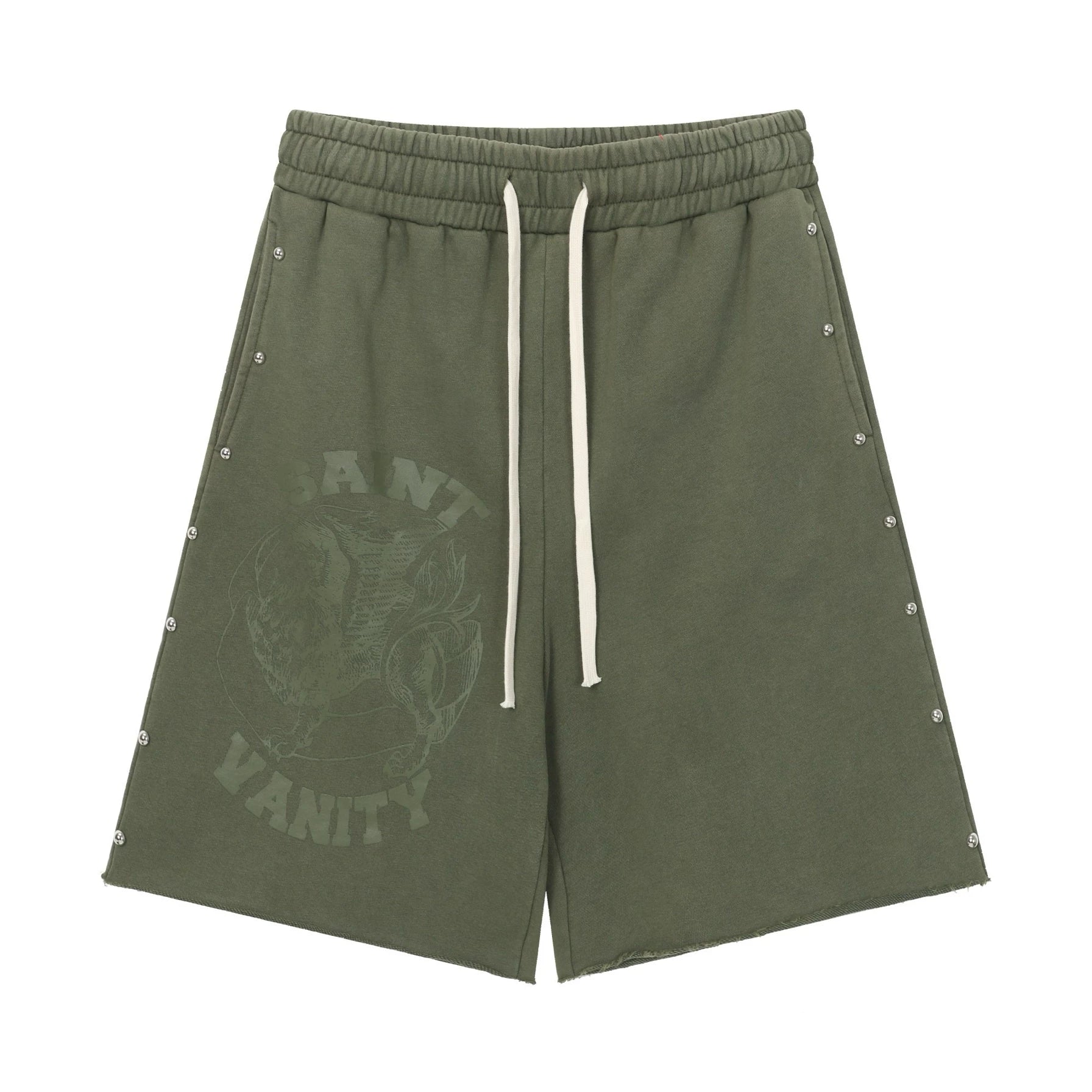 SAINT VANITY Washed Water Drilling Shorts, Five-Piece Set