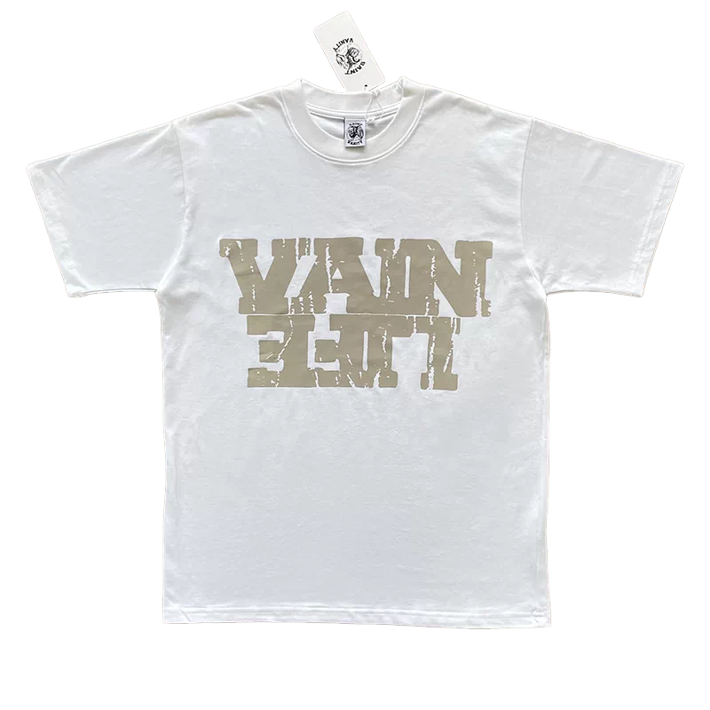 SAINT VANITY ins Same Style Letter Printed Casual Short Sleeve T-shirt