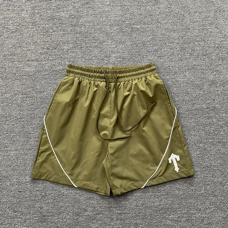 Trapstar Sporty Casual Letter Print Training Compression Dry Beach Shorts