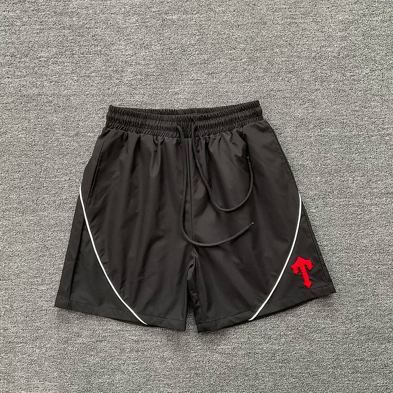 Trapstar Sporty Casual Letter Print Training Compression Dry Beach Shorts