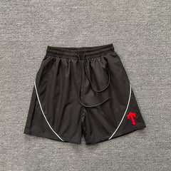 Trapstar Sporty Casual Letter Print Training Compression Dry Beach Shorts