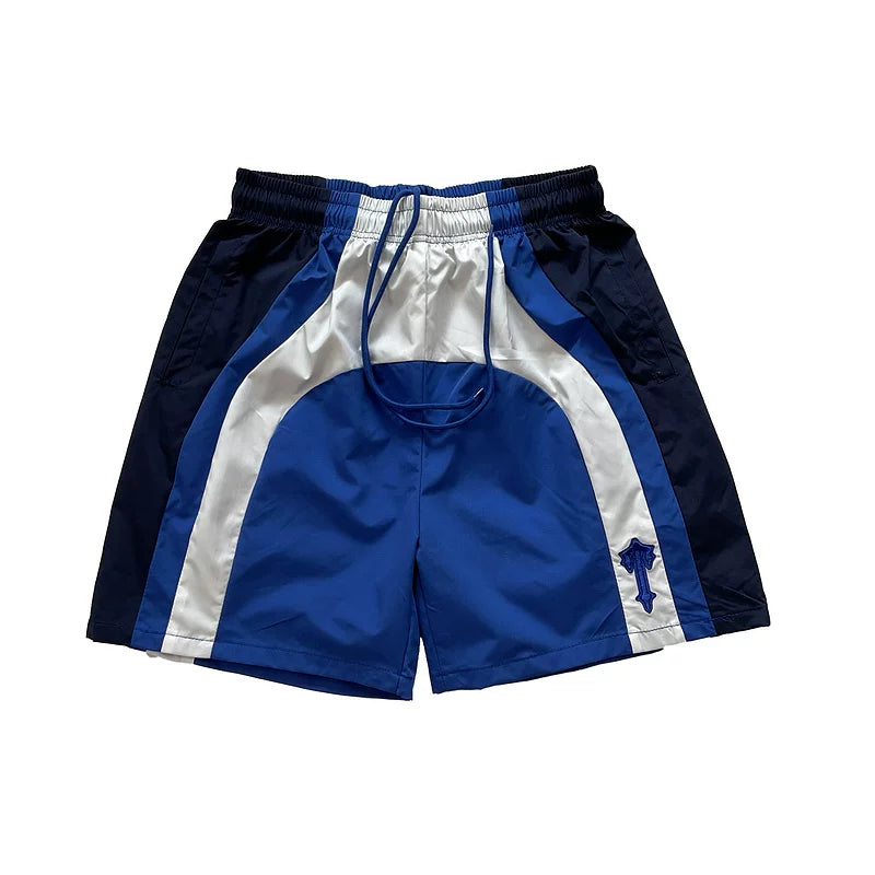 Trapstar Sporty Casual Color-Contrast Quick-Dry Shorts