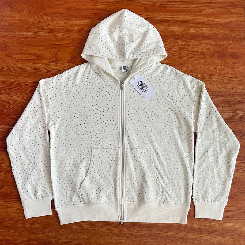 SAINT VANITY ins Same Style Laundry Hot Diamond Casual Sports Hoodie