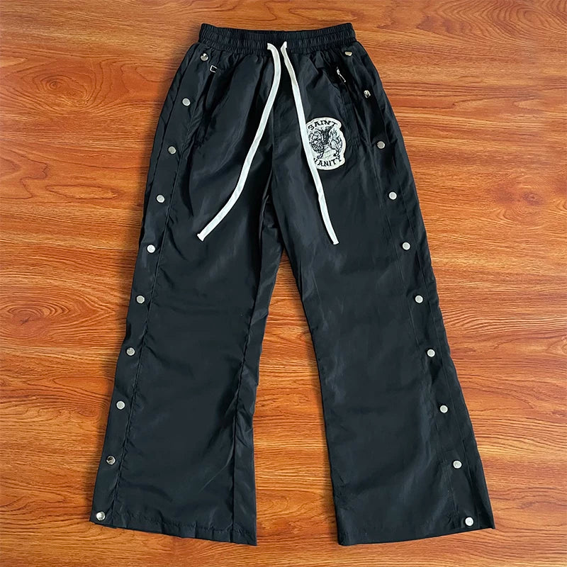 SAINT VANITY Embroidered Studs Sporty Casual Set