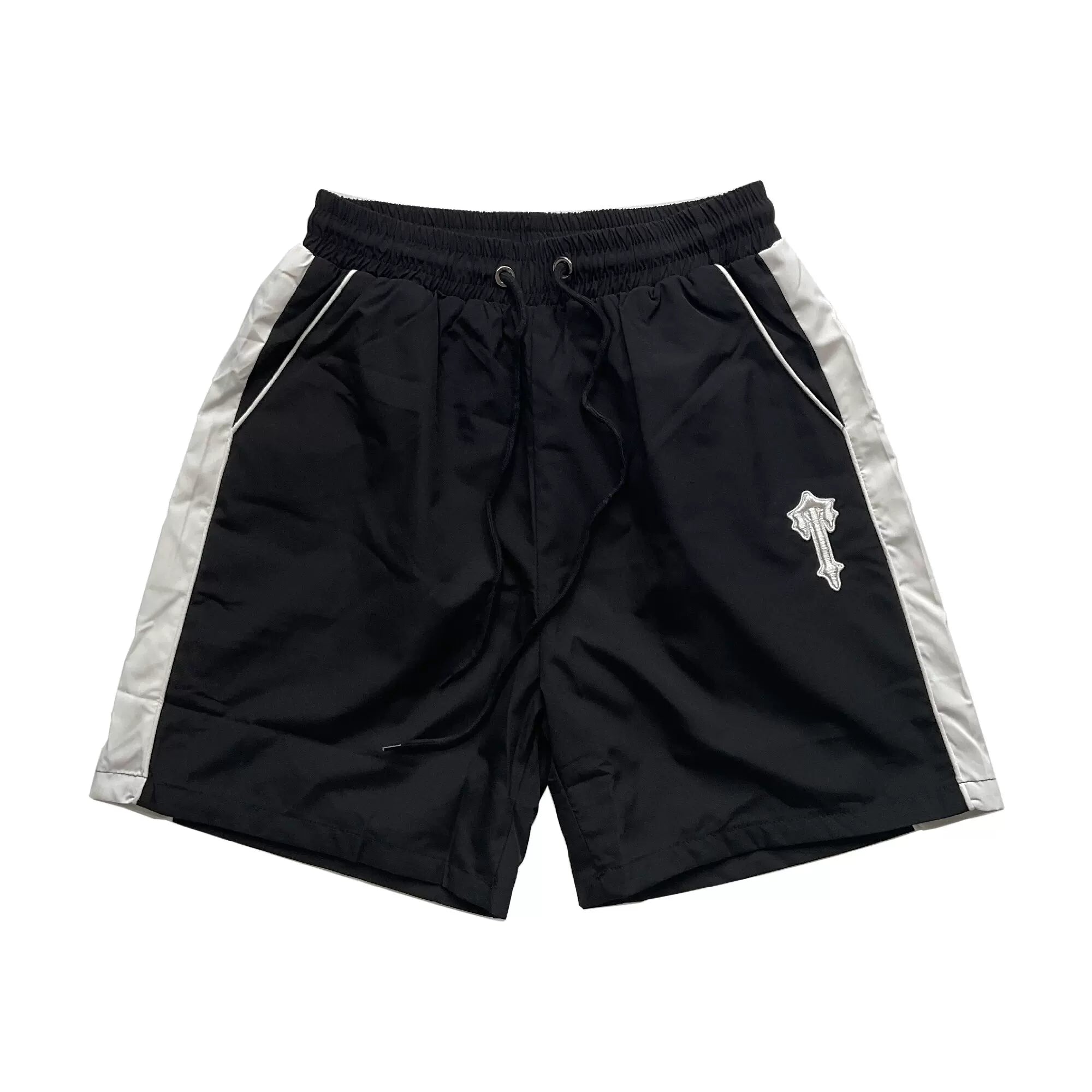American High Street Trapstar Summer 3D Embroidery Casual Loose Color blocked Trendy Shorts Sport Couple Same Style