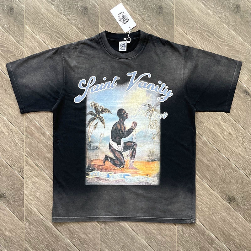 SAINT VANITY Global BHM Girl Ogor Attack TEE Laundry Short Sleeve Collection (3)