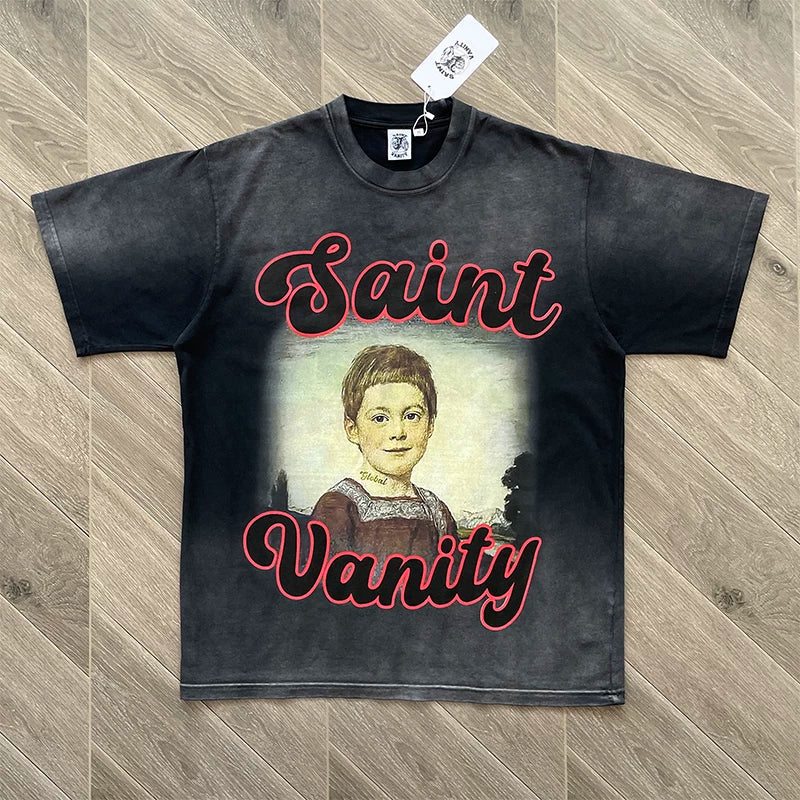 SAINT VANITY Global BHM Girl Ogor Attack TEE Laundry Short Sleeve Collection (1)