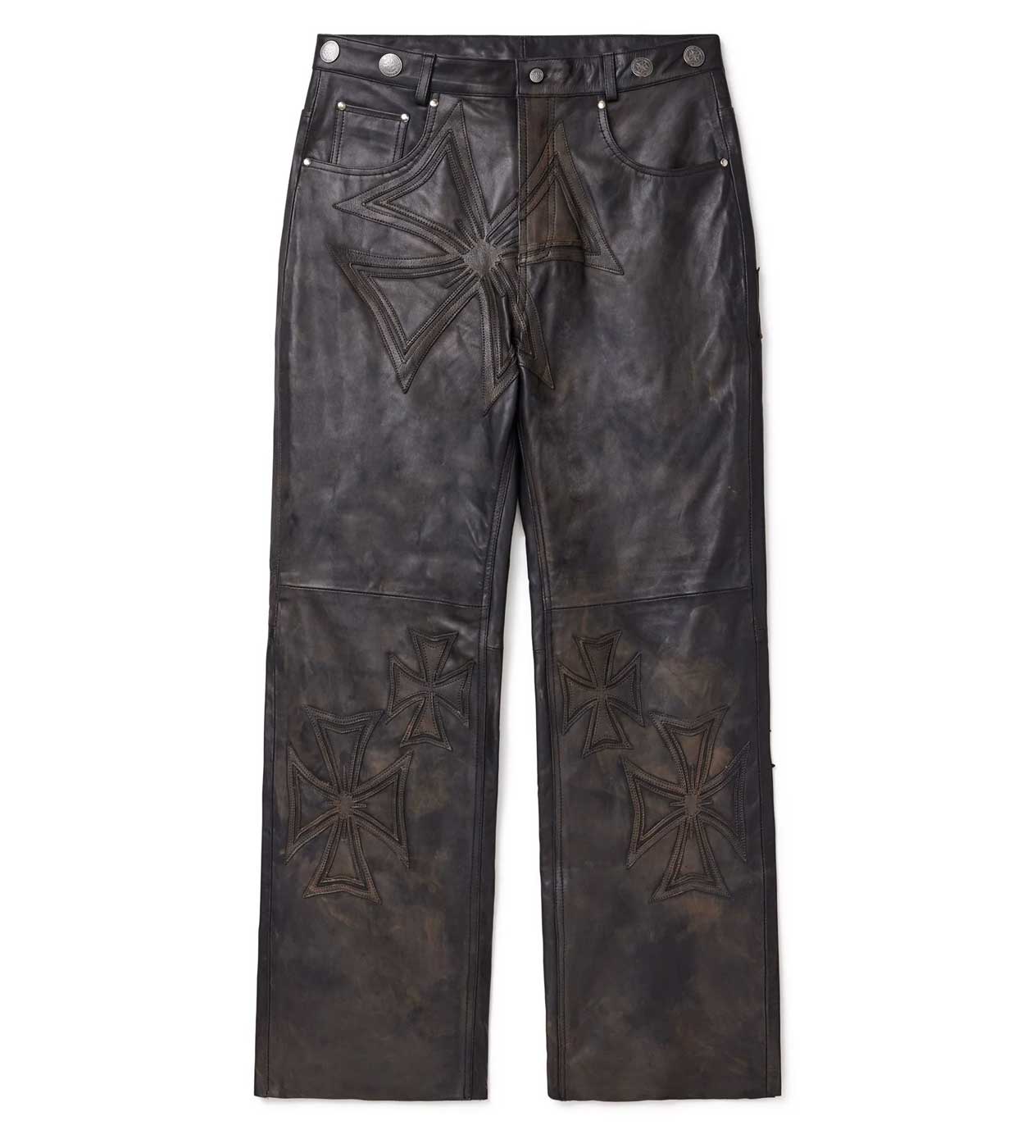 Vale Forever Croxxx Leather Pants Black